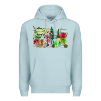 Blue Mist Christmas tequila Premium Hoodie - CowhideDigitalArt