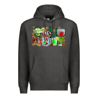 Charcoal Heather Christmas tequila Premium Hoodie - CowhideDigitalArt