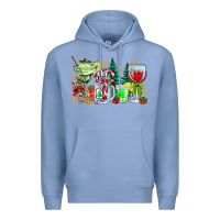 Colony Blue Christmas tequila Premium Hoodie - CowhideDigitalArt