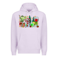 Lilac Christmas tequila Premium Hoodie - CowhideDigitalArt