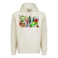 Oatmeal Heather Christmas tequila Premium Hoodie - CowhideDigitalArt
