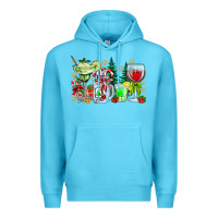 Ocean Blue Christmas tequila Premium Hoodie - CowhideDigitalArt