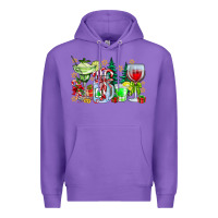 Purple Christmas tequila Premium Hoodie - CowhideDigitalArt
