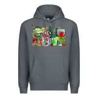 Rock Christmas tequila Premium Hoodie - CowhideDigitalArt