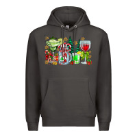 Smoke Christmas tequila Premium Hoodie - CowhideDigitalArt