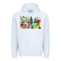 White Christmas tequila Premium Hoodie - CowhideDigitalArt