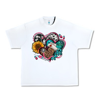 White nurse hearts Urban Heavy Tee - Jasminsmagicworld