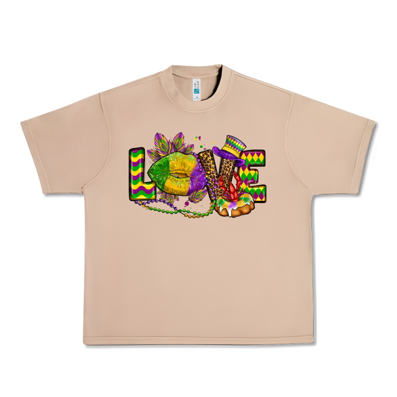 Love Lips Mardi Gras Urban Heavy Tee by OliviaCreatesArt | Teevron