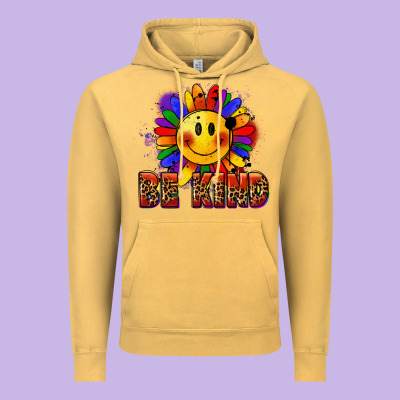 Be Kind Pride Vintage Hoodie Designed By Fadigitalartstudio