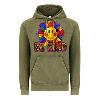 Vintage Olive Be kind pride Vintage Hoodie - FaDigitalArtStudio