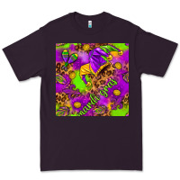 Plum Mardi Gras and jester hat seamless pattern Premium Tee - HowdyJamesFarm
