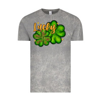Cloud Rock St. Patrick's Lucky and shamrock Vintage Tee - OliviaCreatesArt