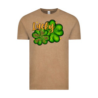 Vintage Coffee St. Patrick's Lucky and shamrock Vintage Tee - OliviaCreatesArt
