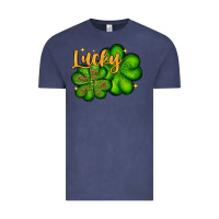 Vintage Denim St. Patrick's Lucky and shamrock Vintage Tee - OliviaCreatesArt
