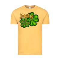 Vintage Mustard St. Patrick's Lucky and shamrock Vintage Tee - OliviaCreatesArt