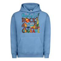 Pigment Pebble Blue ready to rock 2nd grade Urban Hoodie - JahusDesignShop