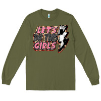 Army Green let's do this girls soccer Long Sleeve Tee - FaDigitalArtStudio