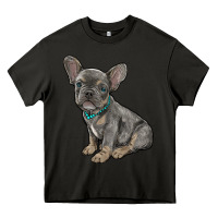 Asphalt french bulldog Heavy Core Tee - RanaPortraitStore
