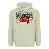 Matcha santa baby with santa and christmas tree cake Heavyweight Hoodie - AdoDesignShop