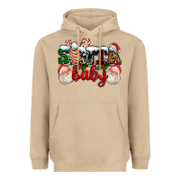 Mushroom santa baby with santa and christmas tree cake Heavyweight Hoodie - AdoDesignShop
