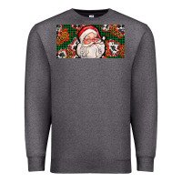 Charcoal Heather christmas with santa Premium Sweatshirt - AdoDesignShop