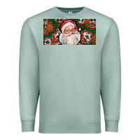 Seafoam christmas with santa Premium Sweatshirt - AdoDesignShop