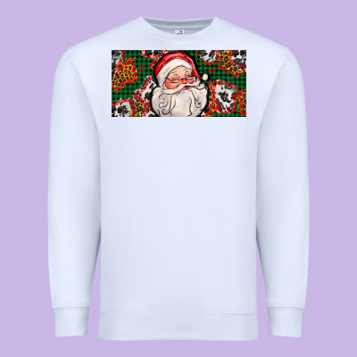 Christmas With Santa Premium Sweatshirt Designed By Adodesignshop
