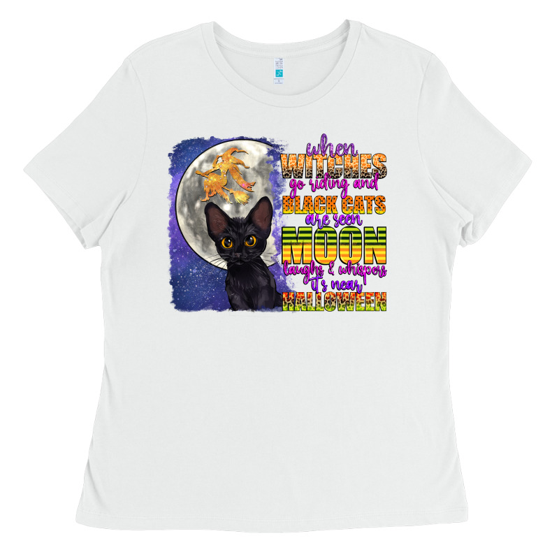 When Witches Go Riding Ladies Tee by CowGirlArtShop | Teevron