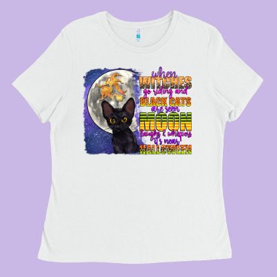 When Witches Go Riding Ladies Tee Designed By Cowgirlartshop