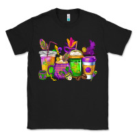 Black mardi gras coffee cups cowgirl Classic Tee - CowGirlArtShop