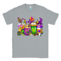 Heather Grey mardi gras coffee cups cowgirl Classic Tee - CowGirlArtShop