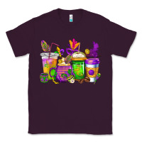 Plum mardi gras coffee cups cowgirl Classic Tee - CowGirlArtShop