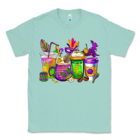 Seafoam mardi gras coffee cups cowgirl Classic Tee - CowGirlArtShop