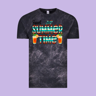Sweet Summer Time Cocktail Vintage Tee Designed By Cowcowdesign