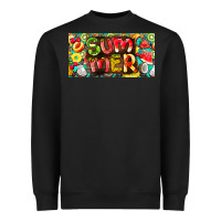 Black summer with fruits license plate Heavyweight Sweatshirt - BarkalooDesign