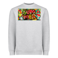Heather Grey summer with fruits license plate Heavyweight Sweatshirt - BarkalooDesign
