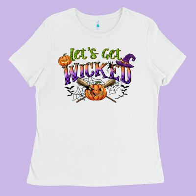 Lets Get Wicked Ladies Tee Designed By Cowgirlartshop