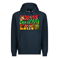 Navy inmy christmas era Premium Hoodie - CowhideDigitalArt