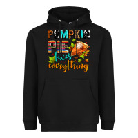 Black pumpkin pie fixes everything Heavyweight Hoodie - AdoDesignShop