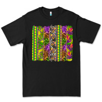 Black Mardi Gras brushstroke Premium Tee - HowdyJamesFarm