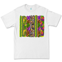White Mardi Gras brushstroke Premium Tee - HowdyJamesFarm