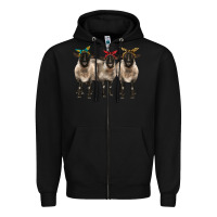 Black 3 sheeps suffolk ewe with bandana Zipper Hoodie - BarkalooDesign