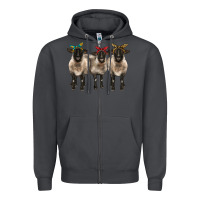 Smoke 3 sheeps suffolk ewe with bandana Zipper Hoodie - BarkalooDesign
