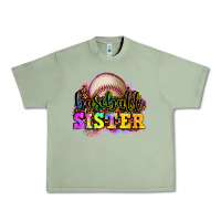 Oil Green baseball sister Urban Heavy Tee - OliviaCreatesArt