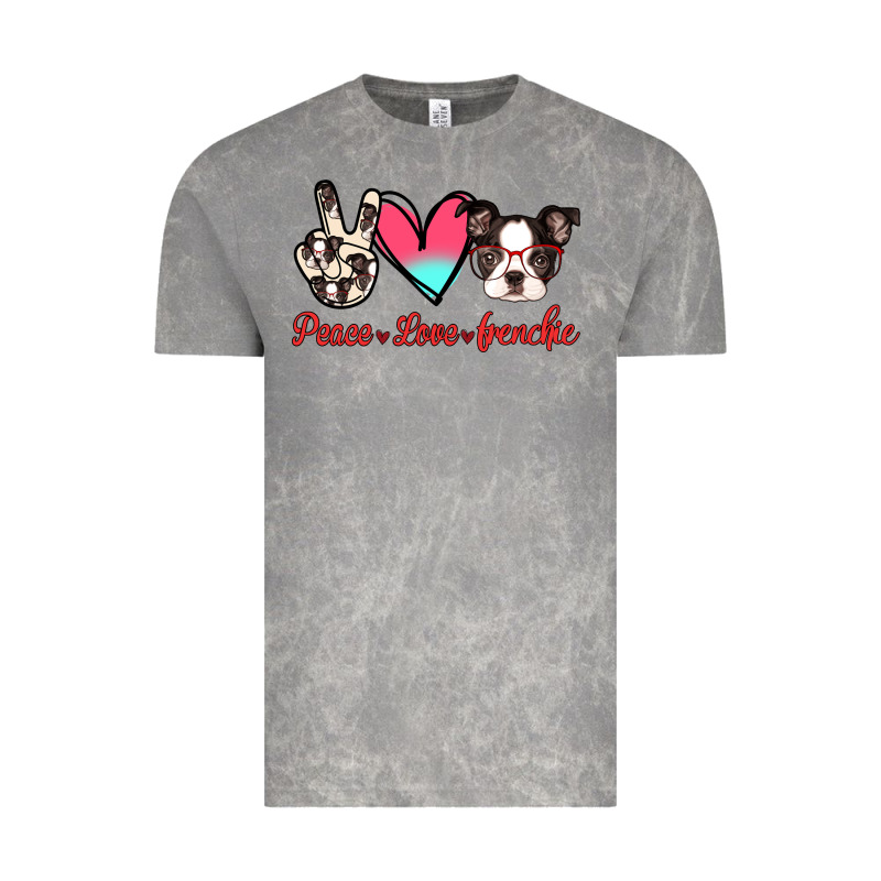 Peace Love Frenchie Vintage Tee by Jasminsmagicworld | Teevron