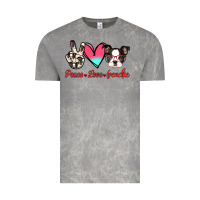 Cloud Rock Peace Love Frenchie Vintage Tee - Jasminsmagicworld
