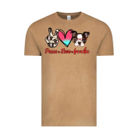 Vintage Camel Peace Love Frenchie Vintage Tee - Jasminsmagicworld