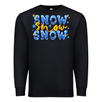 Black snow snow snow with sparkle Premium Sweatshirt - AdoDesignShop