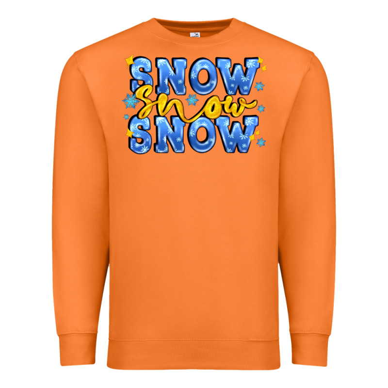 Snow Snow Snow With Sparkle Premium Sweatshirt by AdoDesignShop | Teevron