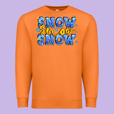 Snow Snow Snow With Sparkle Premium Sweatshirt Designed By Adodesignshop